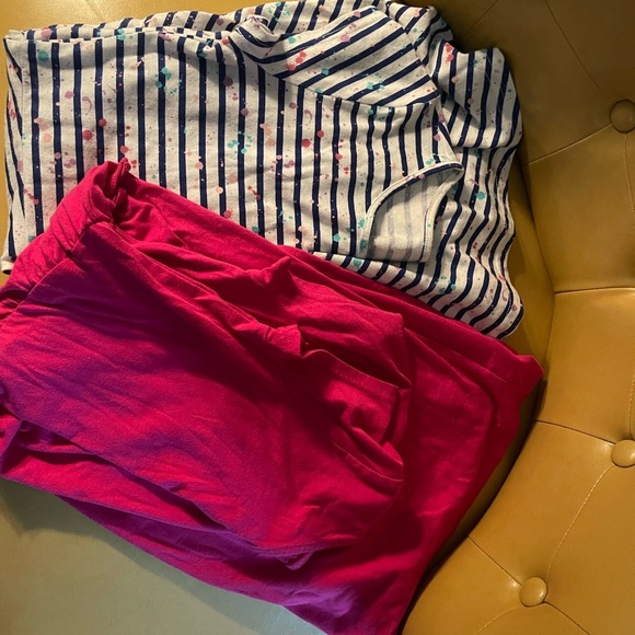 Children Place 2 Dresses (Pink) (Blue & White Stripes) Size L 10-12 - Picture 3 of 3